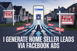 generate real estate home seller leads via targeted facebook ads