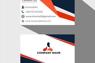 design professional modern business cards with unique