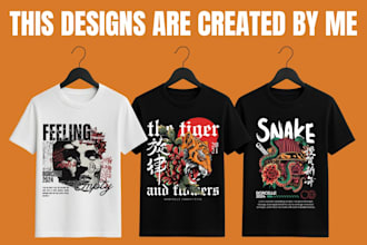 trendy custom tshirt design streetwear style