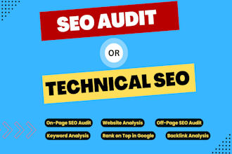 do advanced website technical SEO audit to fix errors or issues