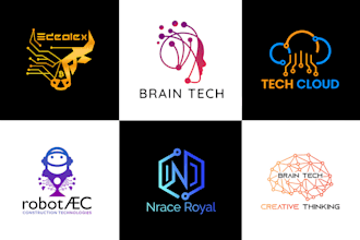 do a unique modern startup tech crypto technology security logo
