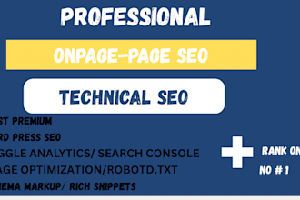 do complete wordpress onpage SEO and technical optimization service