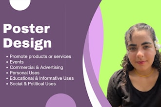 design a poster with a special deal for my first client