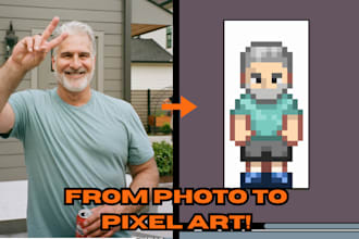 turn your photo into a pixel art character