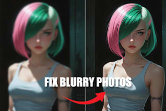 fix blurry, low resolution photos in upscaled HQ photos