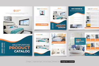 design product catalog, catalogue, brochure, magazines layout sellsheet lookbook