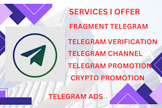 setup approved telegram ads, fragment verify, telegram crypto channel promotion