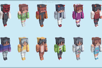 create a minecraft skin pack for you