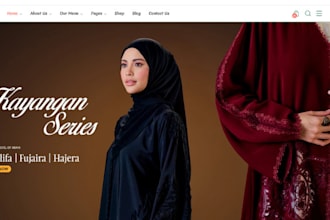 desgn abaya shopify store clothing store abaya store islamic wear hijab website
