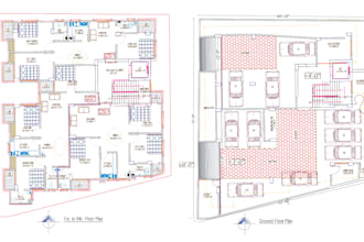 draw or redraw 2d floor plans, furniture layouts, and drawings in autocad