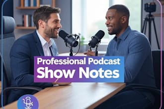 write clear and engaging show notes for your podcast episodes