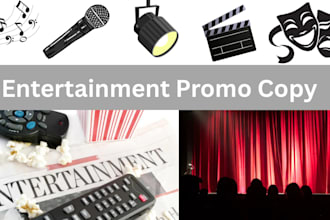 write engaging promotional copy for entertainment projects