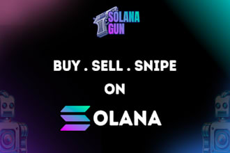 develop solana token bot, volume bot, market maker bot on raydium and pumpfun