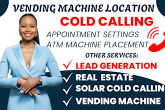 do cold calling vending machine locator, real estate leads generation setttings