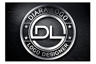 design realistic metallic silver, gold, steel or 3d logo