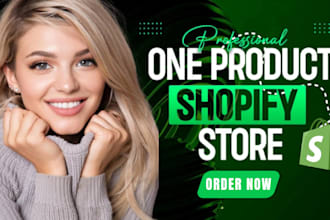 create responsive one product shopify dropshipping store one page website