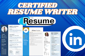write and upgrade your resume CV cover letter linkedin optimization