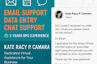 handle your email and chat support