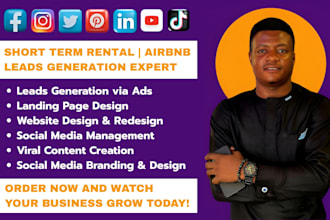 generate short term rental leads, vacation rental leads, airbnb rental website