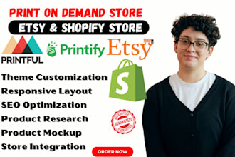 do etsy printful printify redesign shopify print on demand etsy rank shopify seo