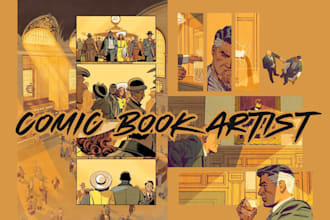 comic book artist for comic strip comic book illustration graphics novel