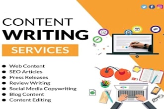 do SEO article writing, blog post writing or content writing