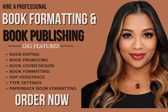 do book typesetting, ebook formatting layout design for KDP publishing