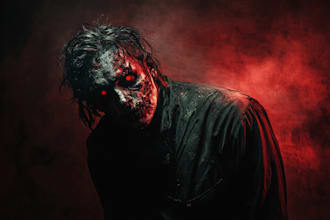 create a fantasy style horror character art for you