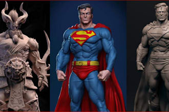 do 3d articulated model, 3d toy for printing, 3d figure design, 3d figure design