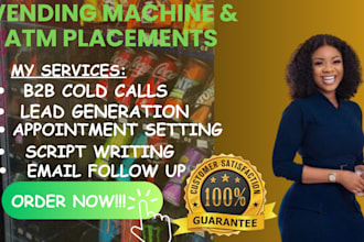 vending machine locator, cold calling for vending machine, lead generation