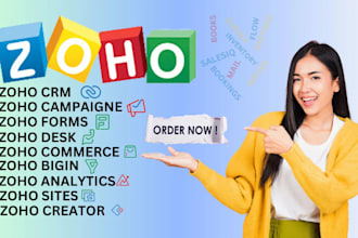 set up your zoho zoho CRM zoho bigin zoho campaigns zoho form zoho books sites