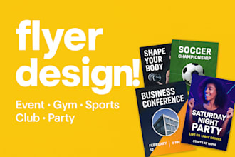 design club flyer, dj, gym, party, sport, retro, graduation, restaurant flyer