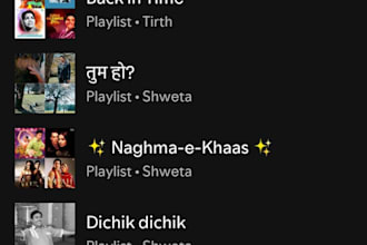 create a bollywood playlist for any activity, mood or event