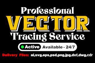vector image, recreate logo, vector trace, convert to vector