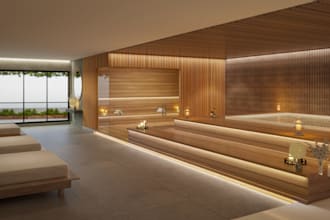 convert old sauna to modern,store front design,bath,steamroom corona hqrendering