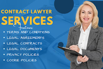draft, review or rewrite your legal documents, privacy cookies, ndas