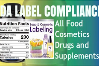 professionally review your drug, cosmetic or supplement label for fda compliance