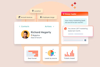 setup and manage hubspot zoho CRM automate sales funnel build responsive website