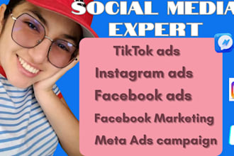 run facebook, instagram and tiktok ads to boost sales via meta ads manager