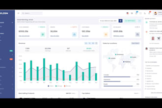 create dashboard in react js next js and node js