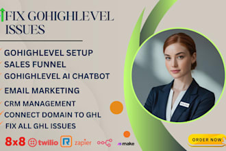 fix any gohighlevel issues a2p 10dlc verification domain connection ghl va