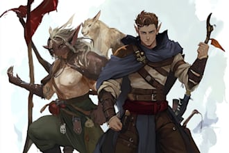 draw your dnd character art or character design