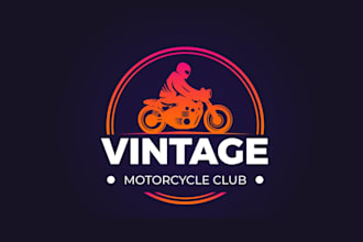 make high quality motorcycle logo design with fast delivery