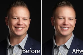 do portrait and headshot retouch for linkedin and business