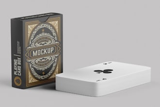 design custom cardbox, 3d mockup,card game, boardgame, card game design,card art