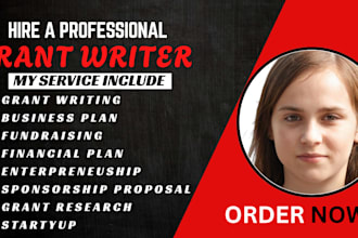 grant writing proposal research government application restaurants business plan