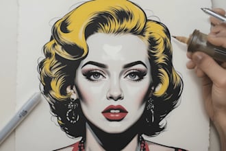 draw a pop art portrait