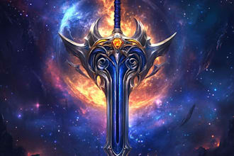 design a custom fantasy, rpg, sci fi animated game logo