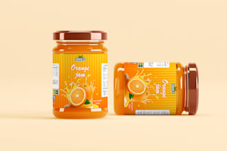 create label design for food and beverage