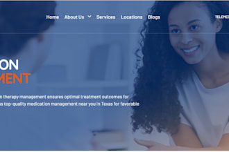design medical therapy website mental health wellness counseling website design